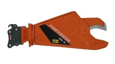 GF109-1O - FORTRESS 95-R scrap cutter with OilQuick Orange coupling for 80-120 ton excavator - 1