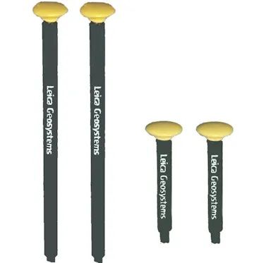 GF111 - LEICA Geosystems CGA100 GNSS mast set for excavator and bulldozer - 2x40mm and 2x20mm - 1