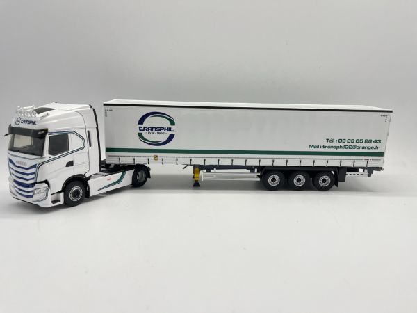 ELI118107 - IVECO S-Way 4x2 2021 with tilt trailer 3 Axles - Transport TRANSPHIL - 1