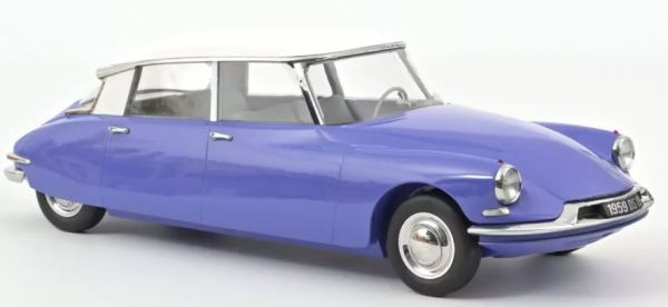 NOREV121569 - 1959 CITROEN DS 19 Blue Delphinium and White - 1