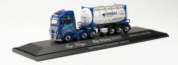 HER122184 - VOLVO FH GL 6X2 with semi-trailer XL tank container INGO DINGES - 1