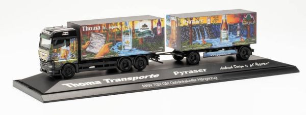 HER122207 - MAN TGX 6X4 with 2-axle GX trailer PYRASER II THOMA TRANSPORT - 1