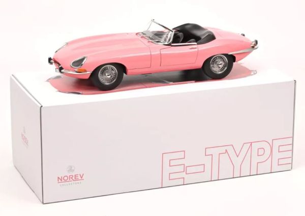 NOREV122721 - JAGUAR E-Type Cabriolet 1962 Pink - Limited to 300 copies. - 1