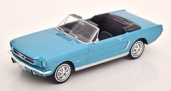 WBXWB124119 - FORD Mustang convertible 1965 Turquoise Blue metallic - 1