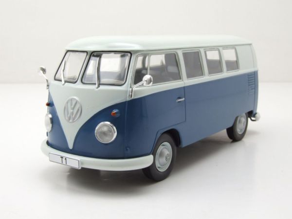 WBXWB124179 - VOLKSWAGEN T1 Bus 1960 White and blue - 1