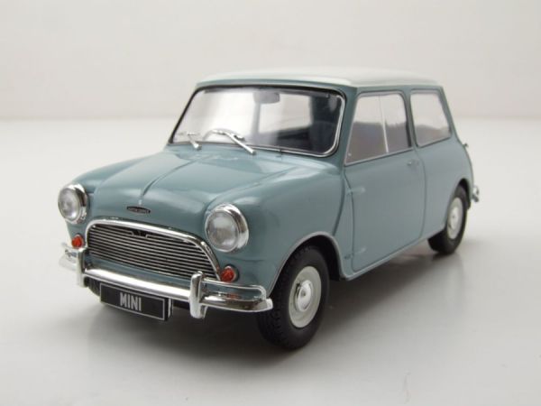 WBXWB124183 - AUSTIN Mini Cooper S 1965 Light blue with white roof - 1