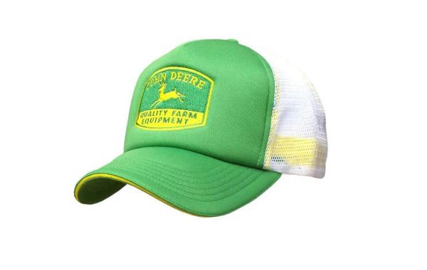 1308-0694-GR - JOHN DEERE Green cap with white mesh back - 1