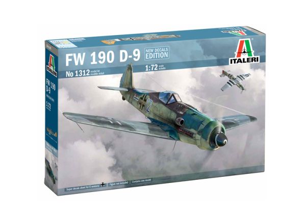 ITA1312 - FW 190 D9 fighter plane to assemble and paint - 1