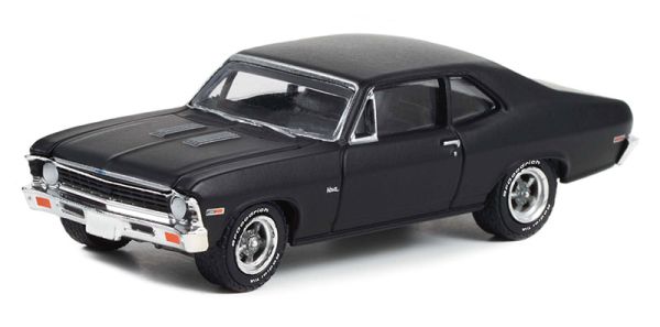 GREEN13320-B - 1969 CHEVROLET Nova black GL MUSCLE under blister - 1