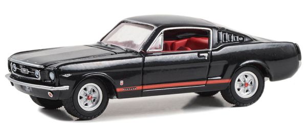 GREEN13340-A - Black 1965 FORD Mustang GT from THE STAMPEDE series in blister pack - 1