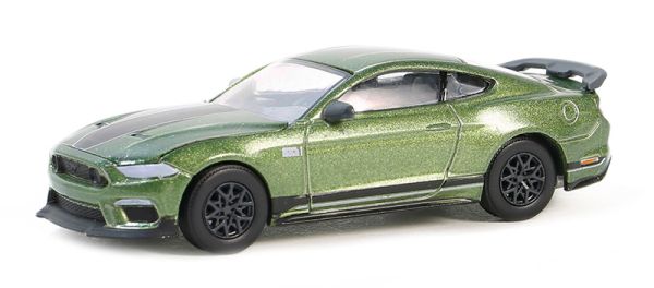 GREEN13350-F - FORD Mustang MacH 1 2022 Grün aus der GL MUSCLE-Serie in Blisterverpackung - 1