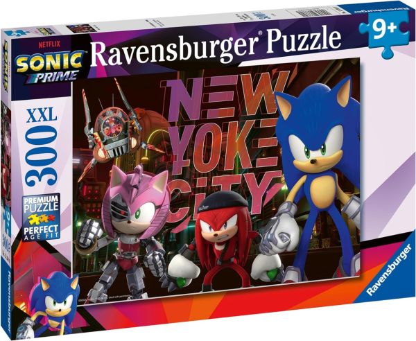 RAV133840 - XXL Puzzle 300 Pieces Sonic Prime - New Yoke City - 1