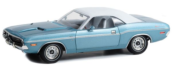 GREEN13644 - 1970 DODGE Challenger blue with white roof WESTERN SPORT SPECIAL - 1