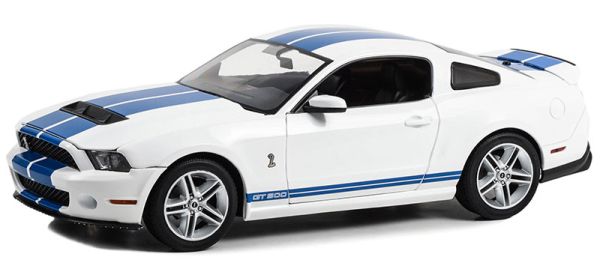 GREEN13674 - 2011 FORD Mustang GT500 White with blue stripes - 1