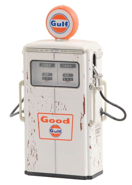 GREEN14130-C - Dual fuel pump Tokheim 350 Twin 1954 GULF OIL - 1