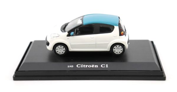 OPTIMUM143002 - CITROEN C1 White with blue roof - 1