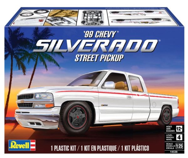 REV14538 - CHEVY Silverado street pickup 1999 to be assembled and painted - 1