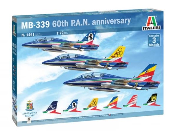 ITA1461 - MB-339 60th Anniversary Fighter Aircraft to assemble and paint - 1