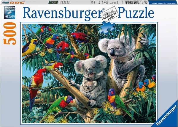 RAV148264 - 500 Piece Puzzle Koalas in the Tree - 1