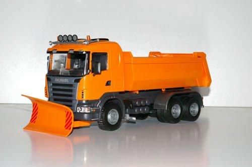 EMEK15508 - SCANIA G 6x4 orange with snow removal blade - 1