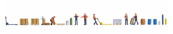 NOC16266 - Thematic Figurines - Loading Merchandise - Storekeeper and accessories - 1