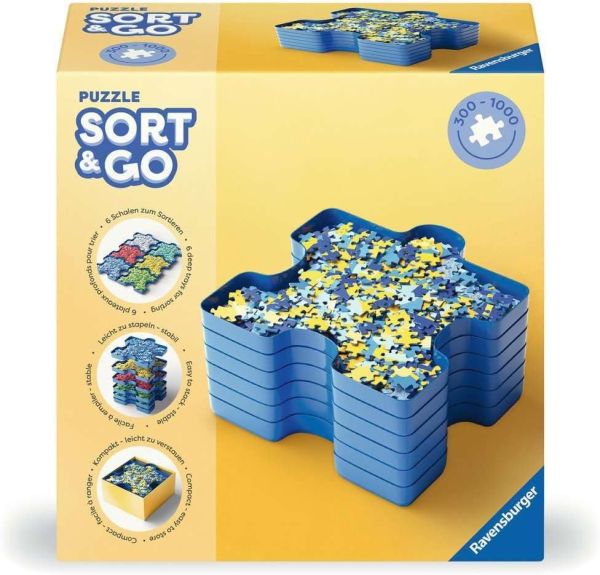 RAV179343 - 6 sorting trays for puzzles from 300 to 1000 pieces - 1