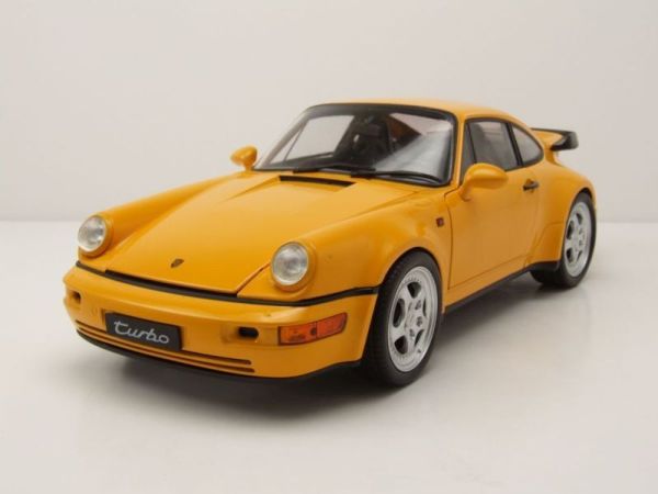 WEL18026JAUNE - PORSCHE 964 Turbo 1989 yellow - 1