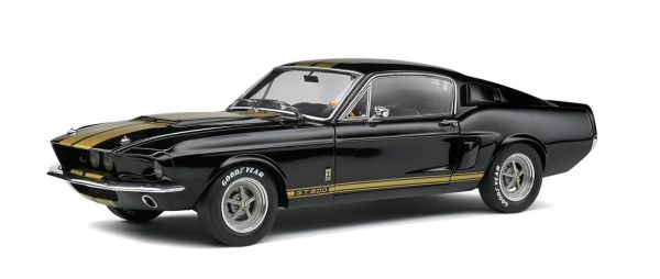 SOL1802908 - FORD SHELBY MUSTANG GT500 1967 black and gold - 1