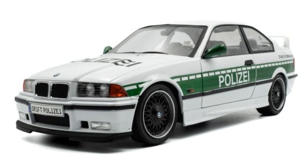 SOL1803915 - BMW E36 M3 Coupé - SOLIDO WORKS DRIFT - POLIZEI 1991 white - 1