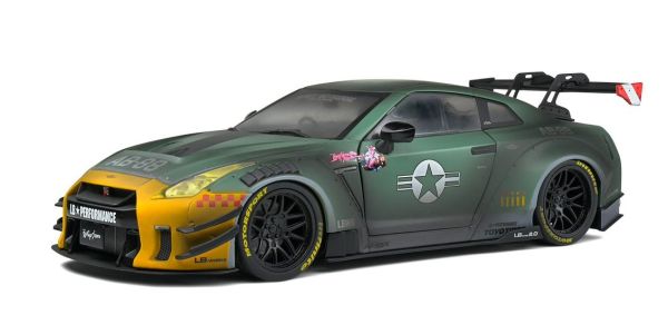 SOL1805807 - NISSAN GT-R R35 W liberty walk body kit 2.0 grey and green - 1