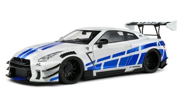 SOL1805816 - NISSAN GT-R W / Liberty Walk Body Kit 2.0 2024 White with blue stripes - 1