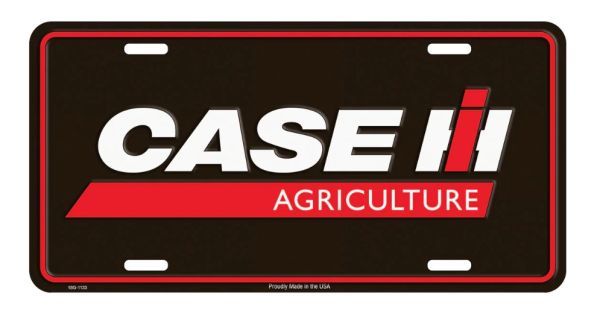 SIGN-1812 - CASE IH metal plate black - 30 x 15 cm - 1