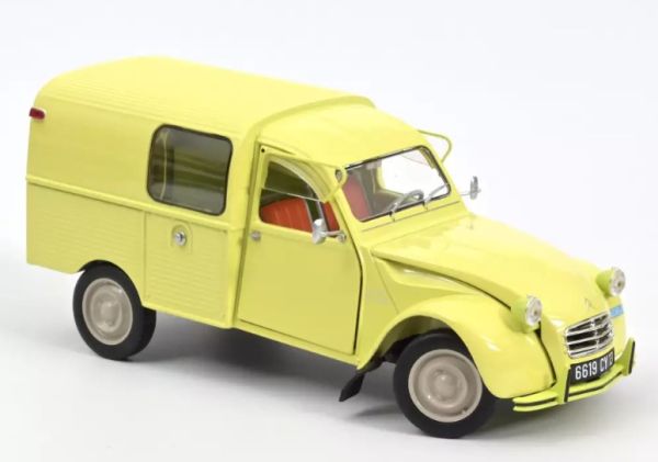 NOREV181488 - CITROEN 2CV Van AK350 1966 pastis yellow - 1