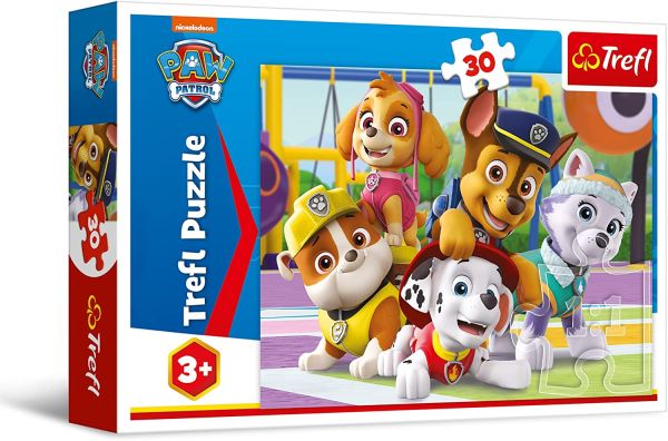 TRF18286 - 30 Piece Jigsaw Puzzle Paw Patrol - Always on time - 1