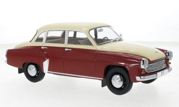 MOD18299 - WARTBURG 311 1959 Bordeaux and beige - 1