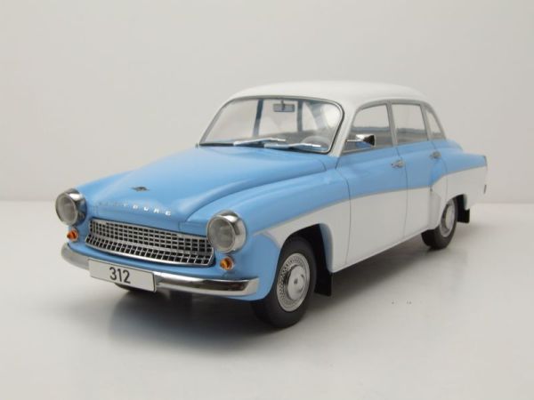 MOD18300 - WARTBURG 312 1965 Light blue and white - 1