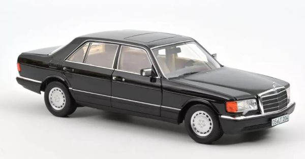 NOREV183793 - MERCEDES 560 SEL 1989 Black metallic - 1