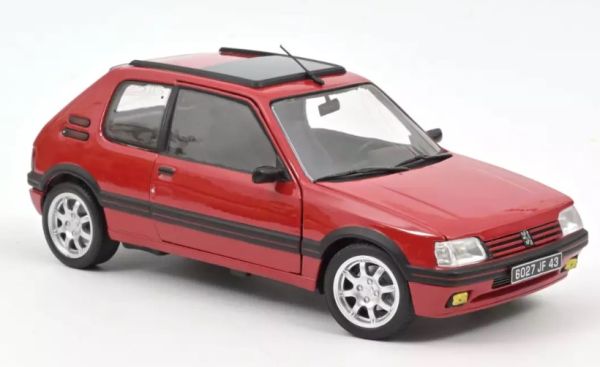 NOREV184848 - PEUGEOT 205 GTi 1.9 PTS Rims 1991 Red - 1