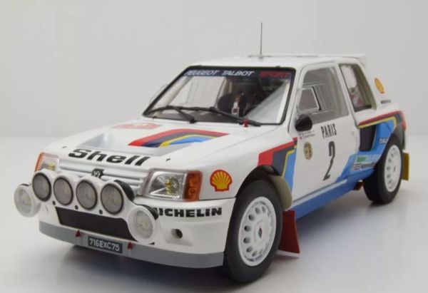 NOREV184864 - PEUGEOT 205 T16 1985 Monte-Carlo White #2 Ari Vatanen 1:18 - 1