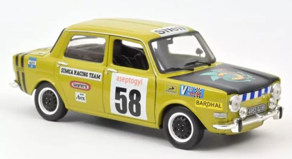 NOREV185699 - SIMCA 1000 Rallye 2 SRT #58 1973 Acid Green - 1