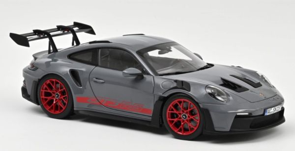 NOREV187350 - PORSCHE 911 GT3 RS 2022 Arctic Grey and Pyro Red - 1