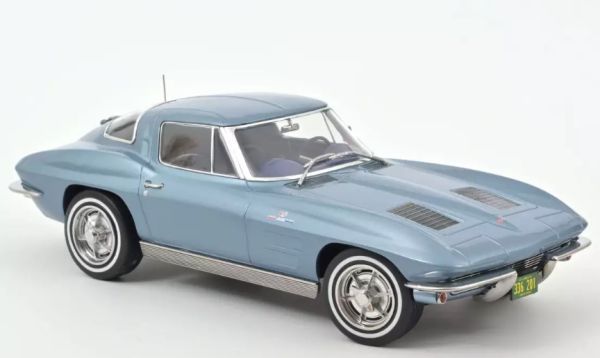 NOREV189050 - CHEVROLET Corvette Sting Ray 1963 Light blue metallic - 1