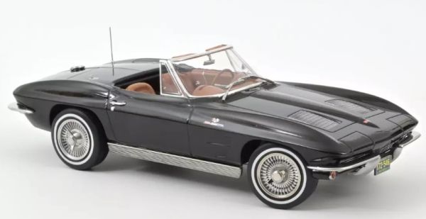 NOREV189055 - CHEVROLET Corvette Sting Ray Convertible 1963 Black - 1