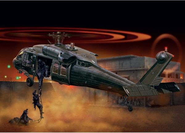 ITA1328 - Buildable and paintable UH-60/MH-60 Black Hawk Night Raid helicopter - 1