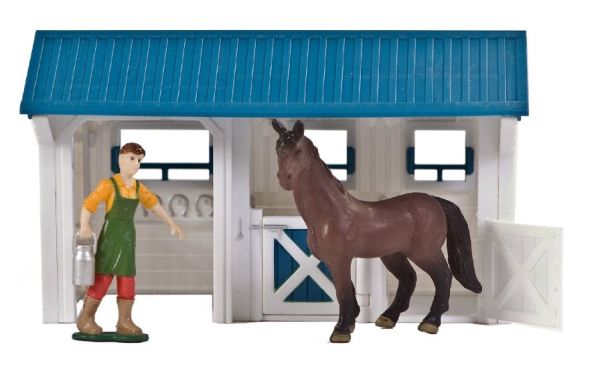 DTF2002918 - Stable with character and horse - 1