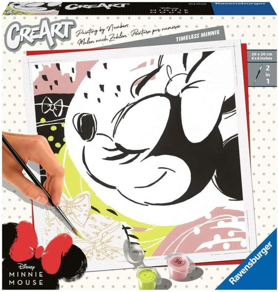 RAV201266 - CreArt DISNEY Timeless Minnie with paint 20x20 cm - 1