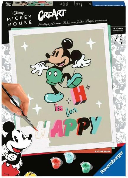 RAV201297 - CreArt DISNEY Mikey - H is for Happy with paint 24x30 cm - 1