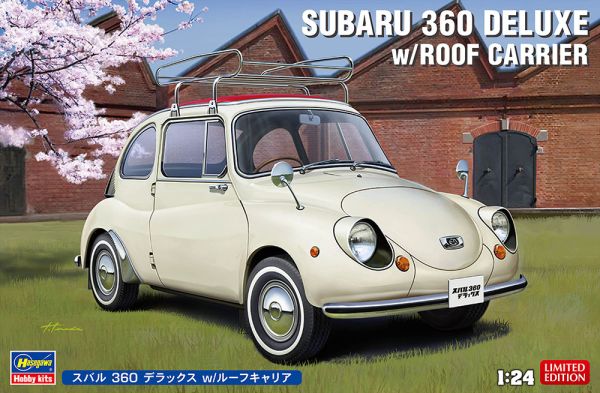 HAW20622 - SUBARU 360 Deluxe with luggage rack to be assembled and painted - 1