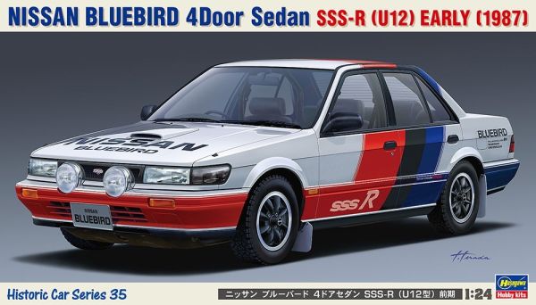 HAW21135 - NISSAN Bluebird Sedan - SSS-R Early 1987 white to assemble and paint - 1