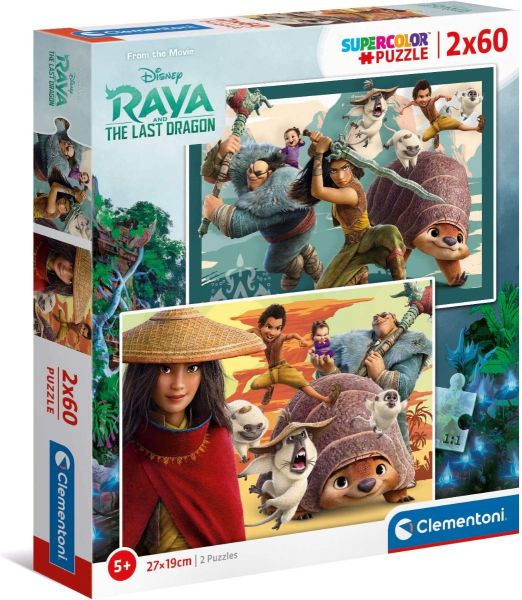 CLE21616 - Puzzle 2x60 pieces DISNEY RAYA - 1